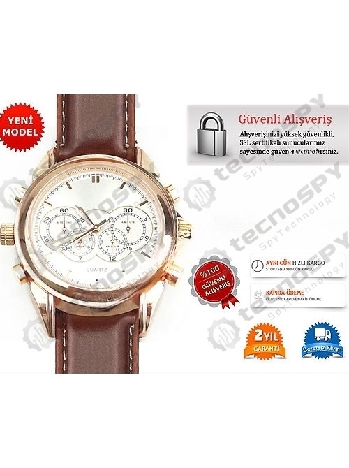GİZLİ KOL SAAT KAMERA + MP3 ÇALAR