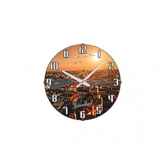 Haliç Manzaralı HD Duvar Saat Kamera