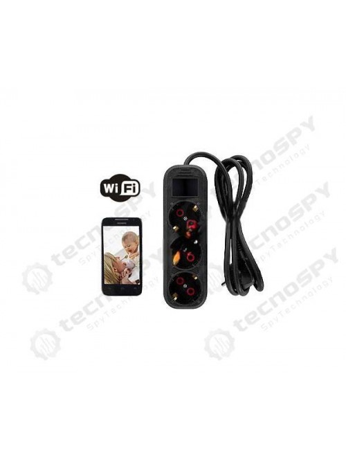 Priz Gizli Kamera Wifi İP Kablolu Siyah